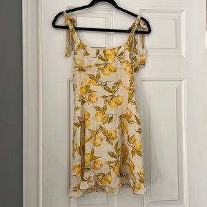 Urban Outfitters lemon mini dress
